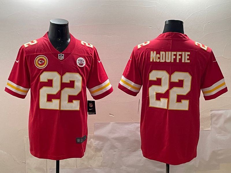 Men Kansas City Chiefs #22 Mcduffie Red Second generations 2025 Nike Limited NFL Jersey style 6->kansas city chiefs->NFL Jersey